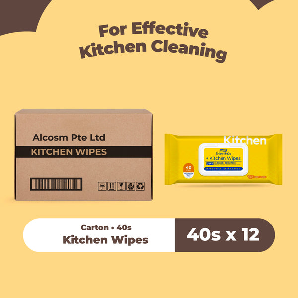 [Carton] Alcean Kitchen Wipes (40s' x 12 Packs)